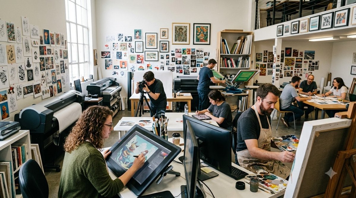 Studio thiết kế và lên mẫu của Mai Anh